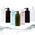 Lotion Packaging Pet Plastic Square Bottle com bomba